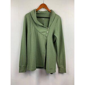 Women’s DanSkin Green Wrap Around Shirt Size M